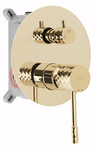 Shower system Rea Lungo Diamond Gold + BOX