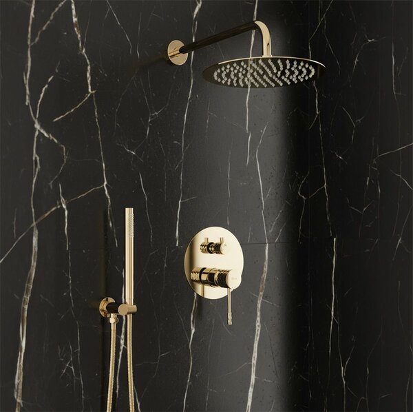 Shower system Rea Lungo Diamond Gold + BOX