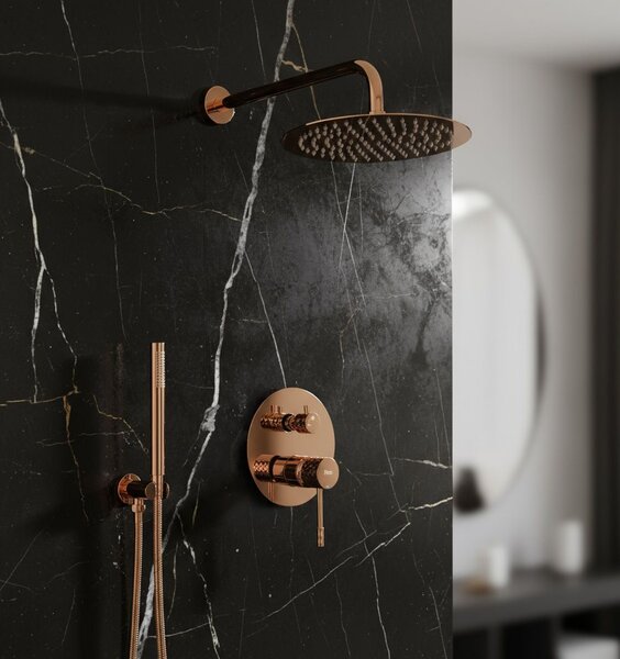 Shower system Rea Lungo Diamond Copper + BOX