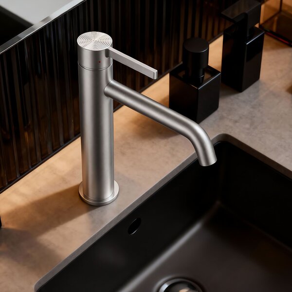 Bathroom faucet Rea Foster Brush Nickel High
