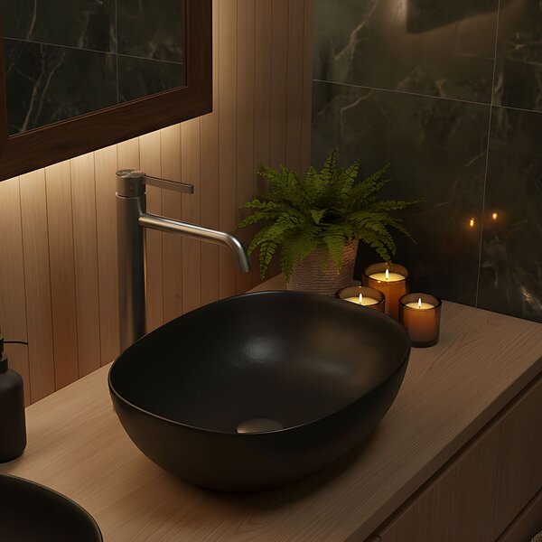 Bathroom faucet Rea Foster Brush Nickel High