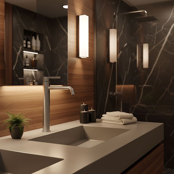 Bathroom faucet Rea Foster Brush Nickel High