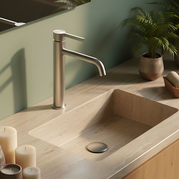 Bathroom faucet Rea Foster Brush Nickel High
