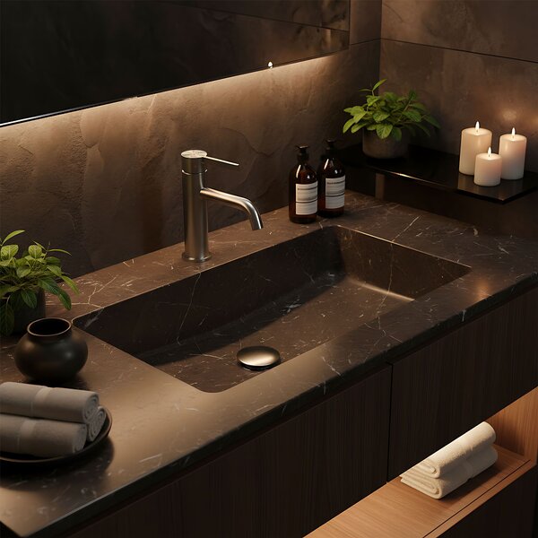 Bathroom faucet Rea Foster Brush Nickel Low