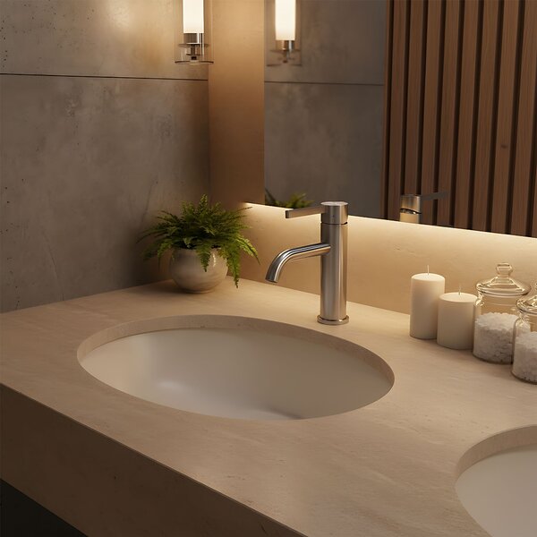 Bathroom faucet Rea Foster Brush Nickel Low