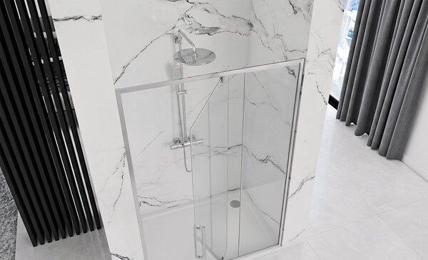 Shower door REA Rapid Swing Chrom 120