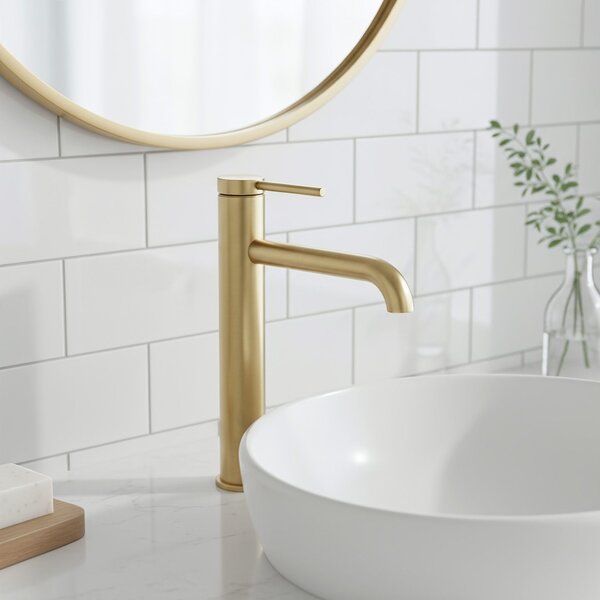 Bathroom faucet Rea Spot Brush Gold High