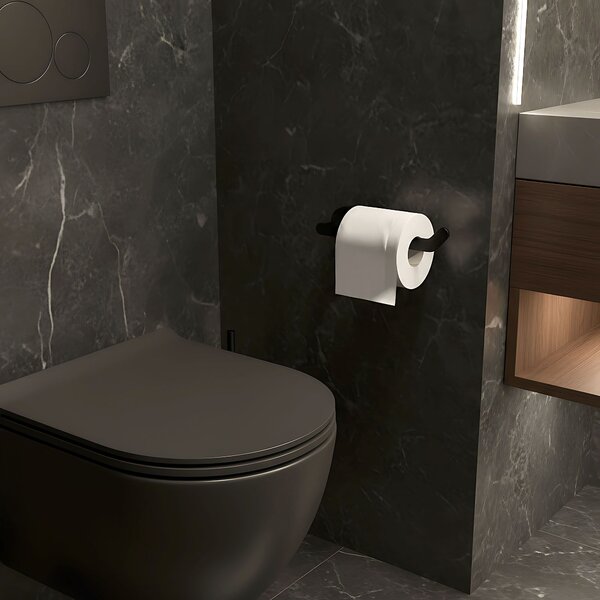 Toilet paper holder 109 Til Black