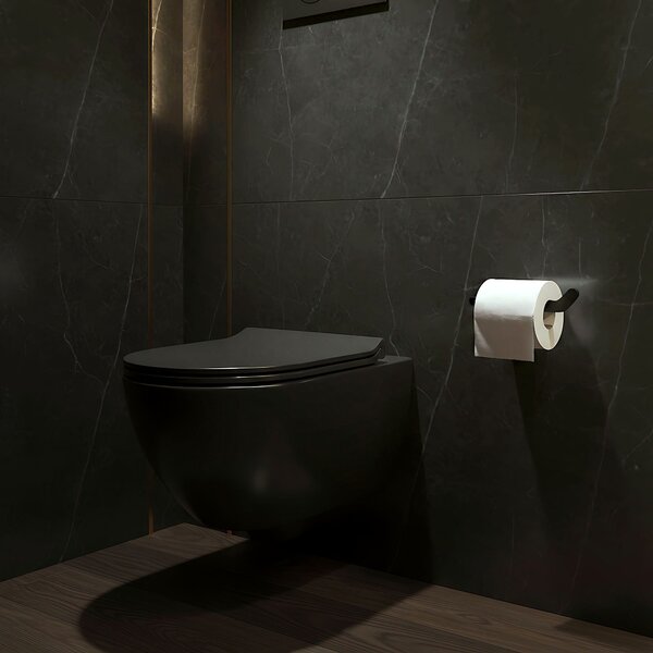 Toilet paper holder 109 Til Black