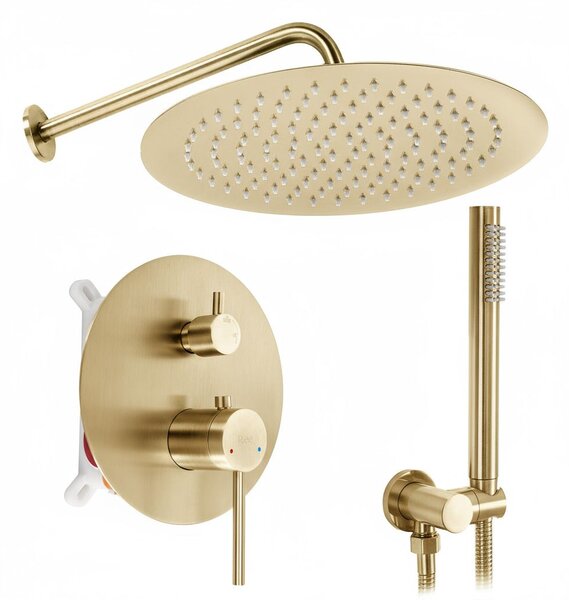 Shower system Rea Foss Clif Brush Gold + BOX