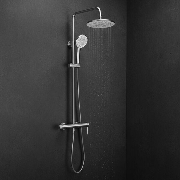 Shower set Rea Foss Clif Brush Nickel