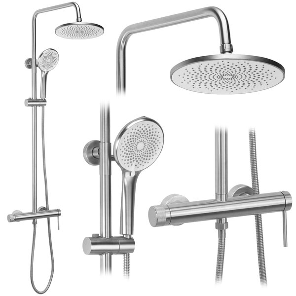 Shower set Rea Foss Clif Brush Nickel