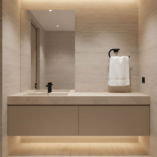 Bathroom hanger Ring 110 Til Black