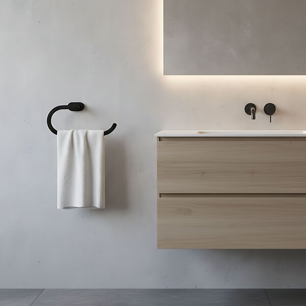 Bathroom hanger Ring 110 Til Black