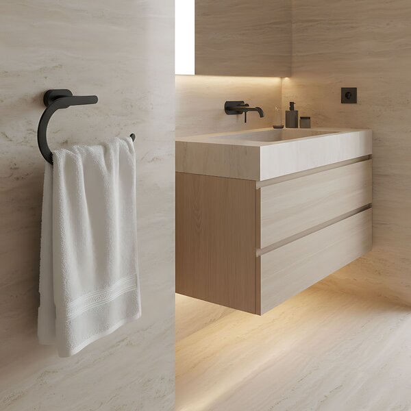 Bathroom hanger Ring 110 Til Black