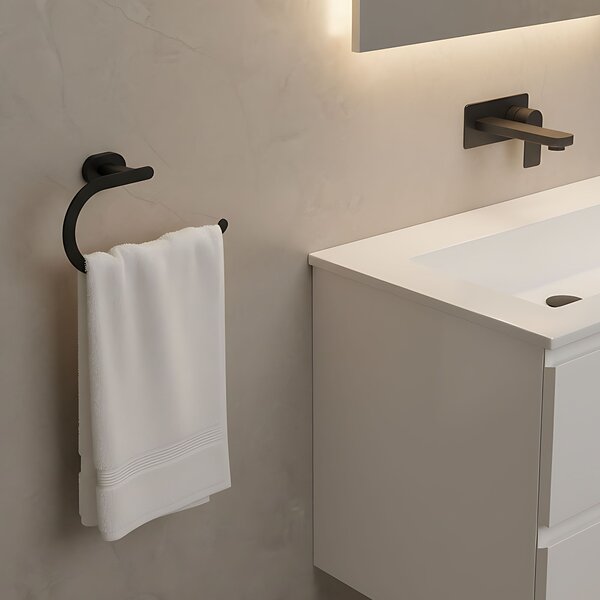 Bathroom hanger Ring 110 Til Black