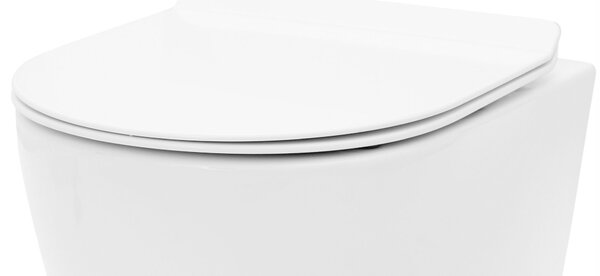 Toilet seat UF DUROPLAST FLAT WHITE