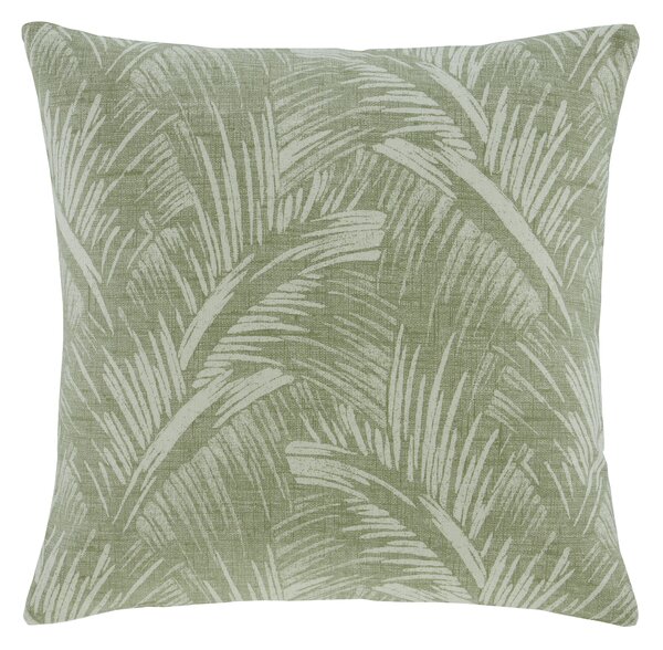 Palm Print Cushion Cover Sage