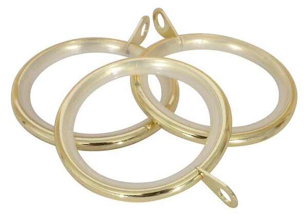 28mm Nikola Lined Ring (Pk 8) Bright Brass