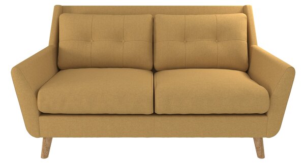 Halston Fabric 2 Seater Sofa Yellow