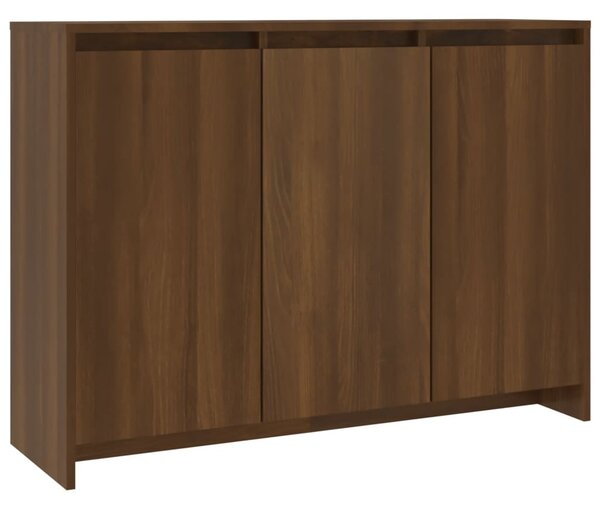 Sideboard Brown Oak 102x33x75 cm Engineered Wood