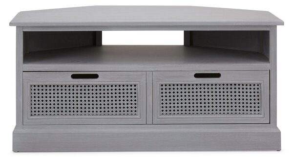 Lucy Cane Grey Corner TV Stand Slate (Grey)