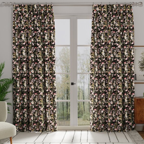 Linda Barker Alda Made To Measure Curtains Black