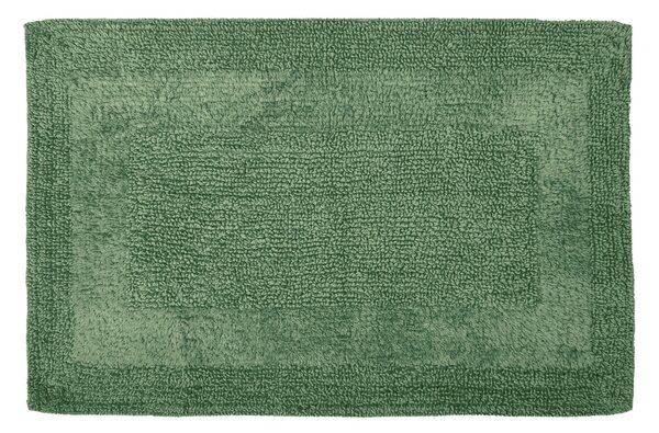 Super Soft Reversible Woodland Fern Bath Mat Green