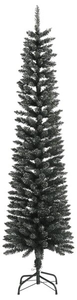 Artificial Slim Christmas Tree with Stand Green 210 cm PVC