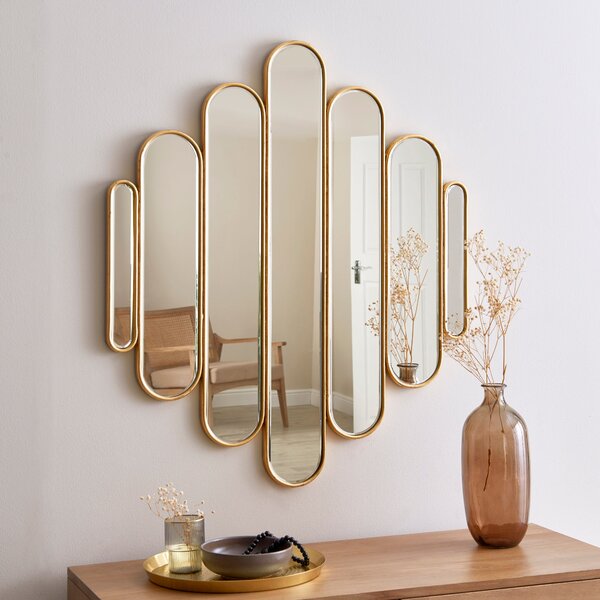 Vivian Wall Mirror Gold Effect