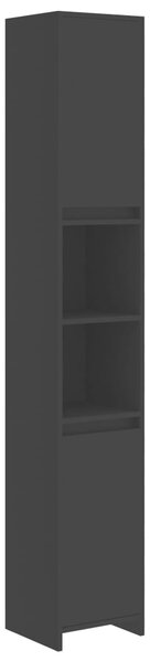 Bathroom Cabinet Black 30x30x183.5 cm Engineered Wood