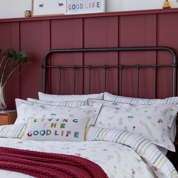 Joules Living the Good Life Cushion MultiColoured