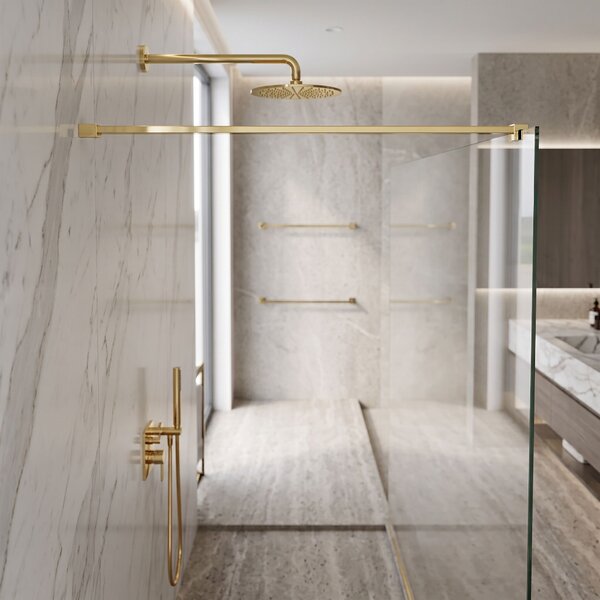 Shower screen support arm 150 cm Rea Gold