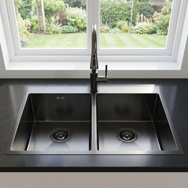 Stainless steel sink Rea Joel Black