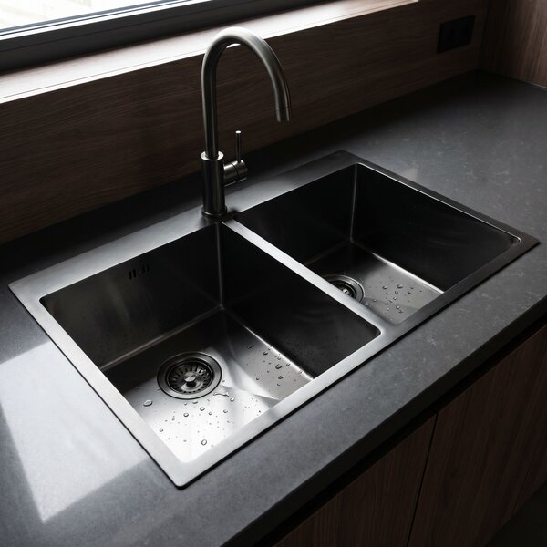 Stainless steel sink Rea Joel Black