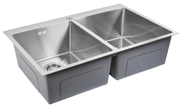 Stainless steel sink REA Joel BRUSH STEEL
