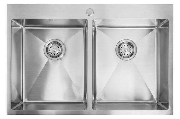 Stainless steel sink REA Joel BRUSH STEEL