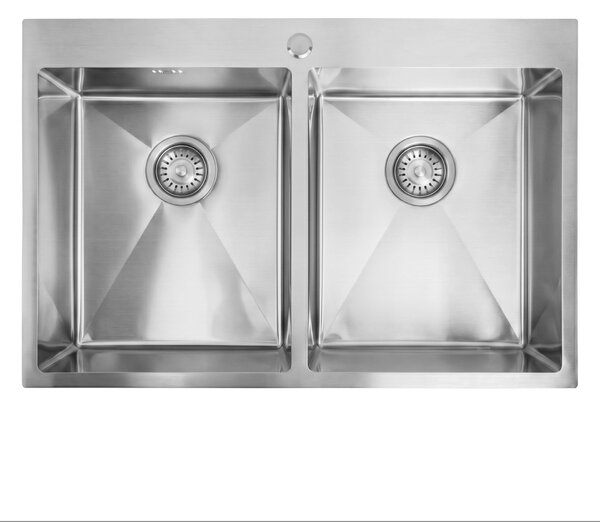Stainless steel sink REA Joel BRUSH STEEL