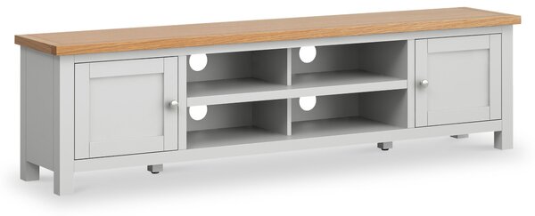 Farrow Extra Wide TV Cabinet Stand | Cream Grey | Roseland Furniture