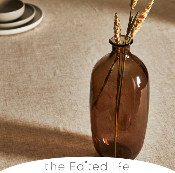 Brown Recycled Glass Bottle Vase Brown