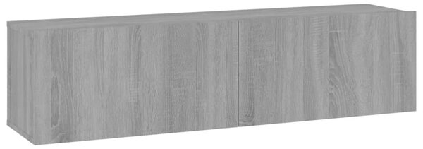 TV Wall Cabinet Grey Sonoma 120x30x30 cm Engineered Wood