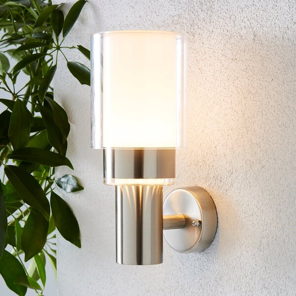 Adoni Steel Outdoor Wall Light Chrome