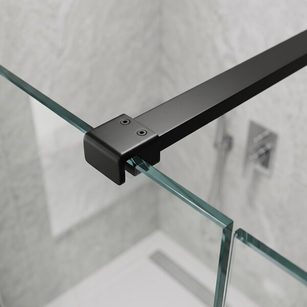 Shower screen support arm 150 cm Rea Black