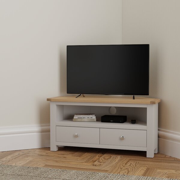 Bromley Grey Corner TV Stand Grey