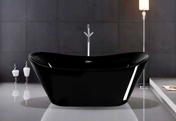 Freestanding bath Rea Ferrano Black