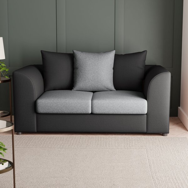 Blake Fabric Combo 2 Seater Sofa Grey