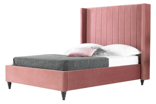 Turin Contemporary Blush Bed Frame Pink Blush