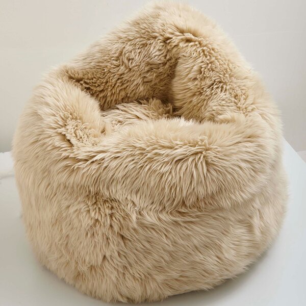 Dorma Genuine Sheepskin Bean Chair Cream (Natural)