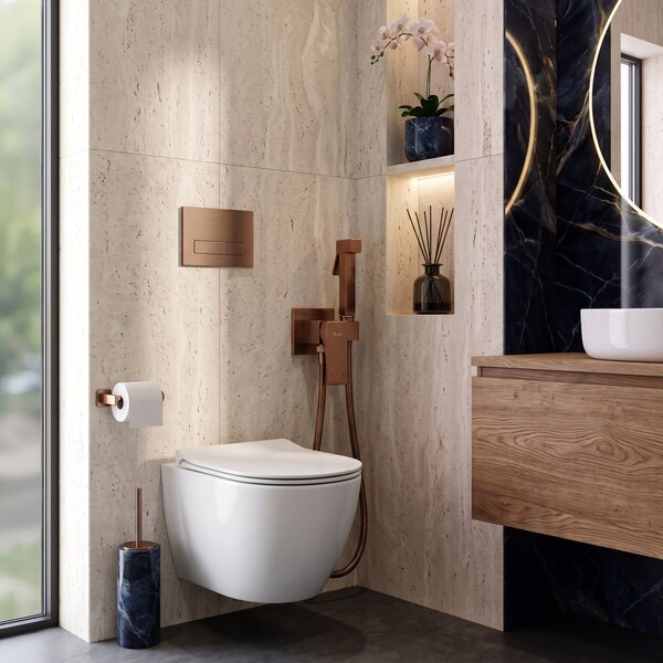 Bidet faucet Rea Joe Brush Copper