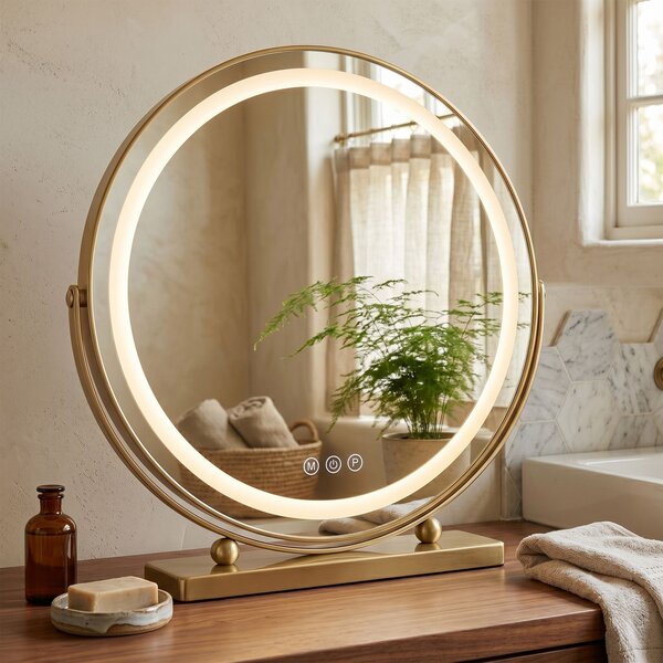 Mirror LED MAKE-UP L.Gold 50 cm